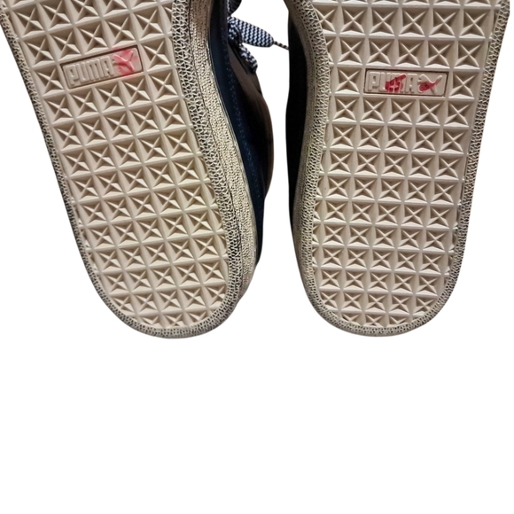 Puma x Rhuigi Suede Mid Black Tan Leather Sneaker Men’s 12 - Picture 14 of 16